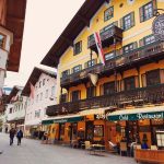 Il centro città di Zell am See, Austria