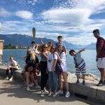 Gli studenti del programma estivo dell'Institut Monte Rosa visitano Vevey sul Lago di Ginevra