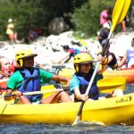 Village Camps Ardèche students go rafting