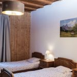 Una stanza doppia dell'alloggio della École Chantemerle Summer Camp