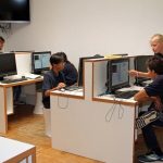 La sala computer del campus della École Chantemerle Summer Camp 
