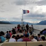 Gli studenti della École Chantemerle Summer Camp in gita in barca