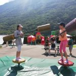 Gli studenti della École Chantemerle Summer Camp durante dei giochi all'aperto