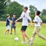 Summer Boarding Courses students play soccer