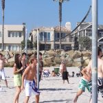 CISL San Diego Summer Camp students play beach volleyball