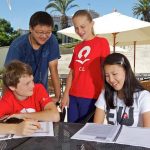 CISL San Diego Summer Camp students spend free-time on campus