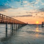 Il faro di Lignano Sabbiadoro al tramonto