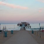 La spiaggia di Lignano Sabbiadoro al crepuscolo