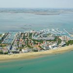Una vista aerea della penisola di Lignano Sabbiadoro