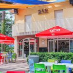 Bar and outside seating area of the Linguaviva Summer Camp 
