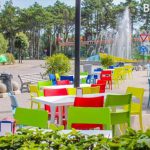 Bar and outside seating area of the Linguaviva Summer Camp 