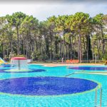One of the three swimming pools at the Linguaviva Summer Camp 