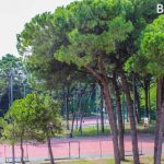 The tennis courts at the Linguaviva Summer Camp 