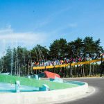Fountain at entrance to the Linguaviva Summer Camp
