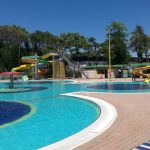 One of the three swimming pools at the Linguaviva Summer Camp 