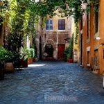 Una strada di Trastevere - Roma, Italia