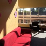 Common area in the Tamwood San Francisco Summer Camp dormitory on the San Jose State University campus