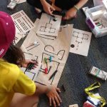 Tamwood San Francisco Summer Camp students do arts and crafts