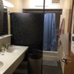 Bathroom in the Tamwood San Francisco Summer Camp dormitory on the San Jose State University campus