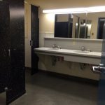 Bathroom in the Tamwood San Francisco Summer Camp dormitory on the San Jose State University campus