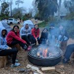 Tamwood San Francisco Summer Camp students camp outside