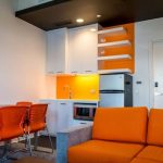 Shared kitchen and living area in the LAL Boca Raton Summer School student residence