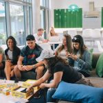 Lounge in the LAL Boca Raton Summer School student residence