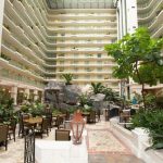 Il cortile interno dell'hotel della TLA Teen Summer Program