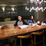 Sala da pranzo nel 1760 Residence di New York