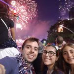 Rennert Academy Plus! and Summer Adventure students watch fireworks on the 4th of July