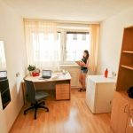 Una camera doppia dell'alloggio dell'Actilingua Holiday Course Vienna 