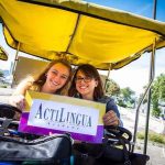 Gli studenti dell'Actilingua Holiday Course Vienna durante delle attività all'aperto