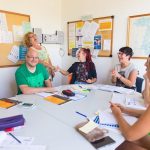 Una classe della scuola Malaca Instituto 