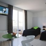 Una camera doppia del residence studentesco del Malaca Instituto Club Hispánico