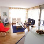 Soggiorno nell'appartamento condiviso per studenti dell'Istituto Malaca