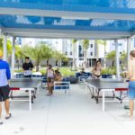 IMG Academy Sports Camp students play table tennis