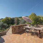 Terrace outside a Casal Cerqueto apartment