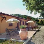 The guest rooms at Casal Cerqueto