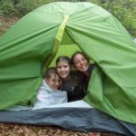 Alphabet Outdoor Exploration Camp students go tent camping