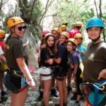 Alphabet Outdoor Exploration Camp students go rafting