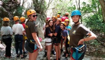 english language summer school alphabet international outdoor exploration adventure camp children teenagers umbria italy