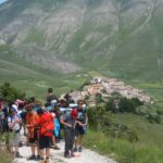 Alphabet Outdoor Exploration Camp students go hiking in the Umbrian hills