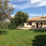 The guest rooms and garden at Agrincontri