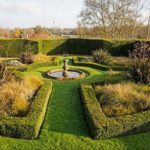 The garden of the Park Grange girls' boarding house at Sevenoaks School