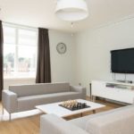 Common room in the Aisher House boys' boarding house at Sevenoaks School