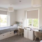 Bedroom in the Aisher House boys' boarding house at Sevenoaks School