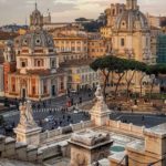 Vista di Piazza Venezia dal Vittoriano - Roma, Italia