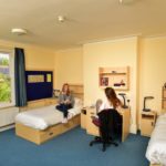 Bedroom in the St Clare's Oxford Summer School accommodation