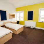 Una camera doppia dell'alloggio della Rossall Summer School 