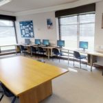 La sala computer della Rossall School